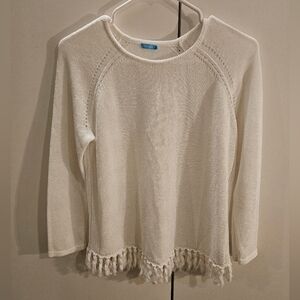 J McLaughlin Womans Small White Sweater